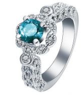 Turquoise Crystal Ring